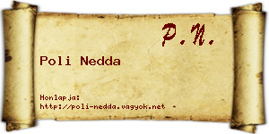 Poli Nedda névjegykártya